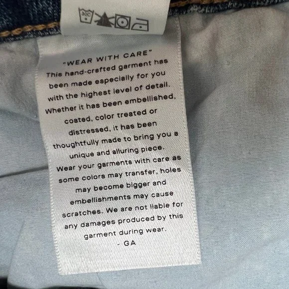 New Good American Good Curve Short Denim Jean Shorts High Rise Distressed - 18 - Picture 8 of 11